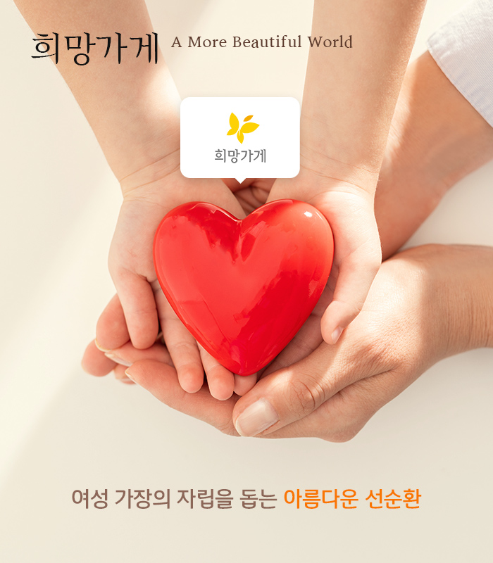 희망가게 A More Beautiful World 00cover : 여성 가장의 자립을 돕는 아름다운 선순환